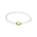 『菊紋章』レモンジェード 白彫り 10mm ブレスレット 天然石 パワーストーン プチギフト 転勤 退職 お礼 母の日 敬老の日 クリスマス ギフト / インペ...