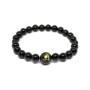 アン・普賢菩薩/金剛光菩薩/無量寿如来 オニキス (金色入り) 梵字玉 12mm ブレスレット 天然石 パワーストーン プチギフト 転勤 退職 お礼 母の日 敬...