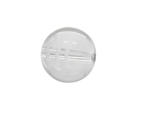 シリー（吉祥天）水晶（素）梵字玉 12mm 手作りにオススメ！ 1i粒売り 天然石 パワーストーン / インペリアルオーラ おしゃれ かわいい オシャレ 可愛い プレゼント ギフト 贈り物 彫刻ビーズ 彫りビーズ aquabellej-10032898 天然石 インペリアルオーラ サンプル画像2