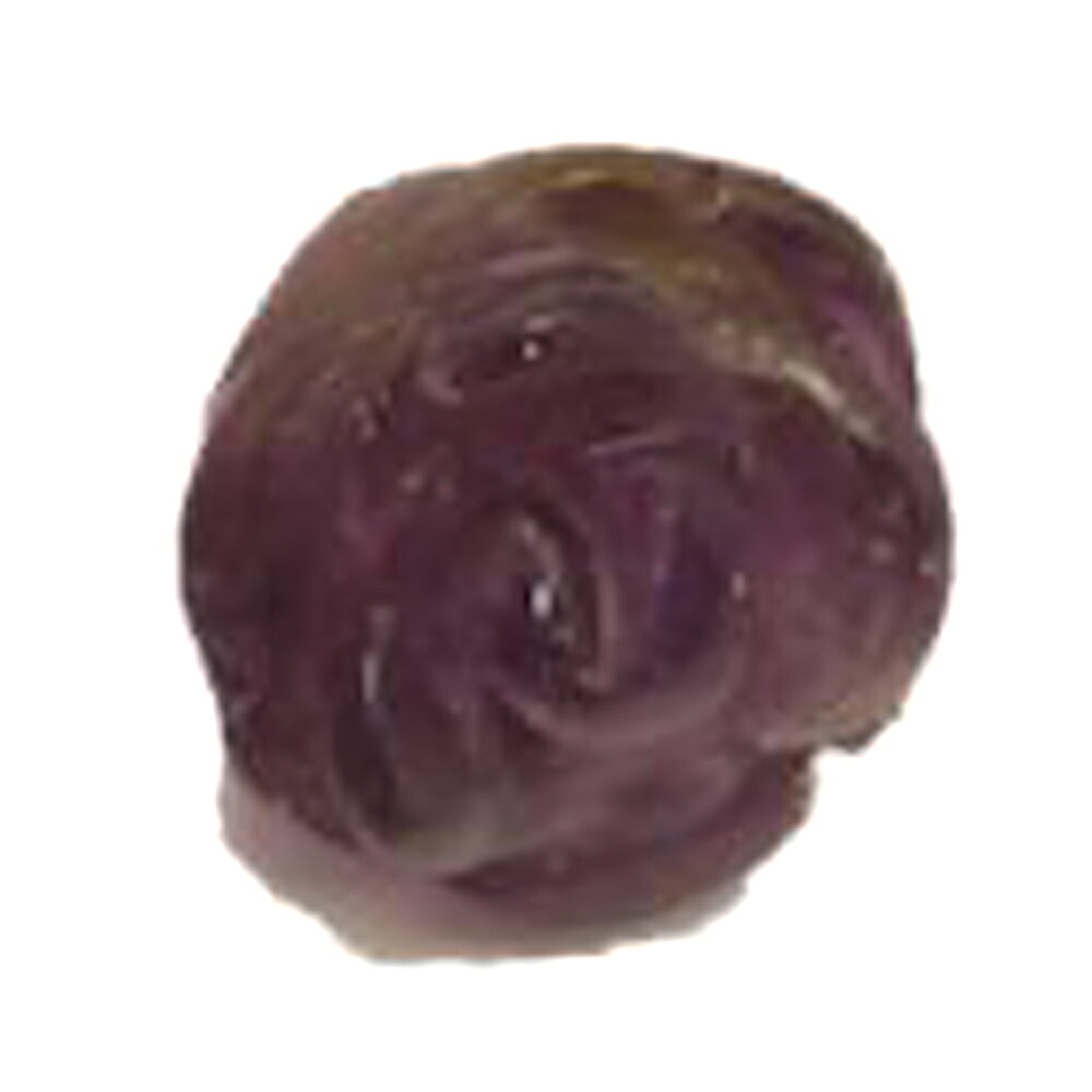 【モチーフビーズ】薔薇 (立体) 10mm アメジスト 一粒売り バラ売り 手作りにオススメ！ 天然石 パワーストーン / インペリアルオーラ おしゃれ かわいい オシャレ 可愛い プレゼント ギフト 贈り物