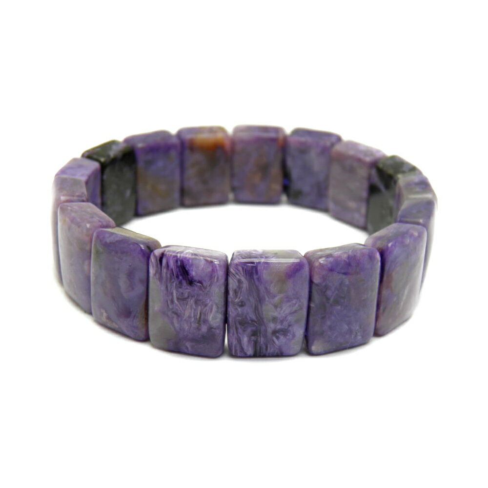 チャロアイト バングルブレスレット 幅約15×10mm 1本売り 三大ヒーリングストーン 天然石 パワーストーン / インペリアルオーラ おしゃれ かわいい オ...