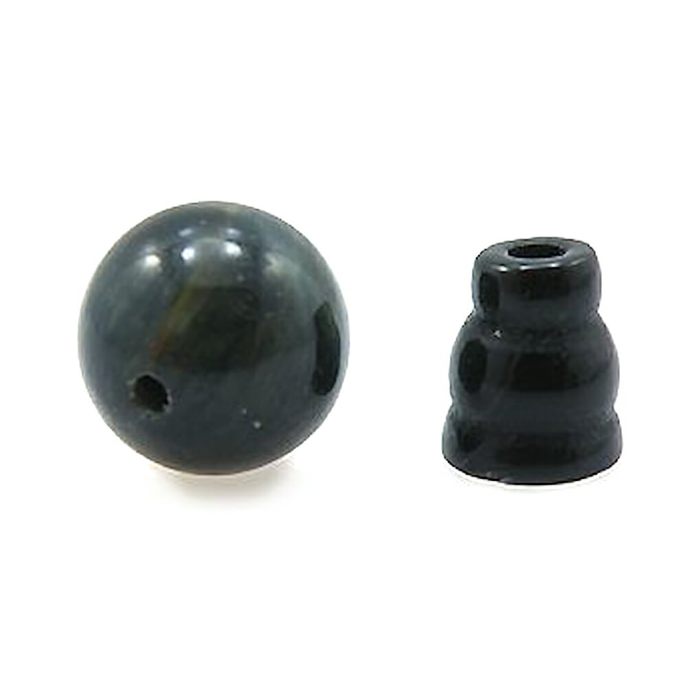 数珠 (念珠) 【念珠】親玉・ボサ玉セット 12mm ブルータイガーアイ 1組 天然石 パワーストーン / インペリアルオーラ おしゃれ かわいい オシャレ 可...