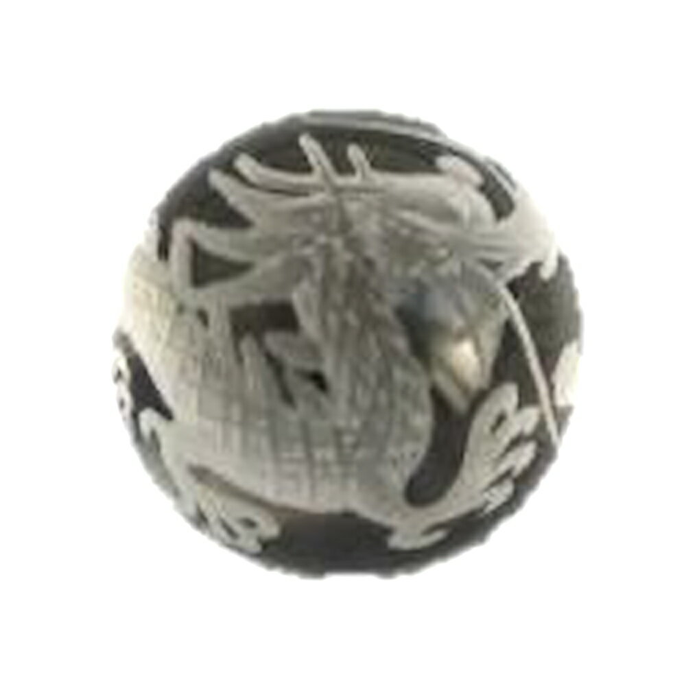 【彫刻置物】龍 水晶 手彫り 龍玉 (穴なし) 約12mm (巾着袋付き)1粒売り 天然石 パワーストーン / インペリアルオーラ おしゃれ かわいい オシャレ...