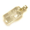十二支 円柱ペンダントトップ うさぎ年(卯) 水晶 天然石 パワーストーン / インペリアルオーラ おしゃれ かわいい オシャレ 可愛い プレゼント ギフト 贈...