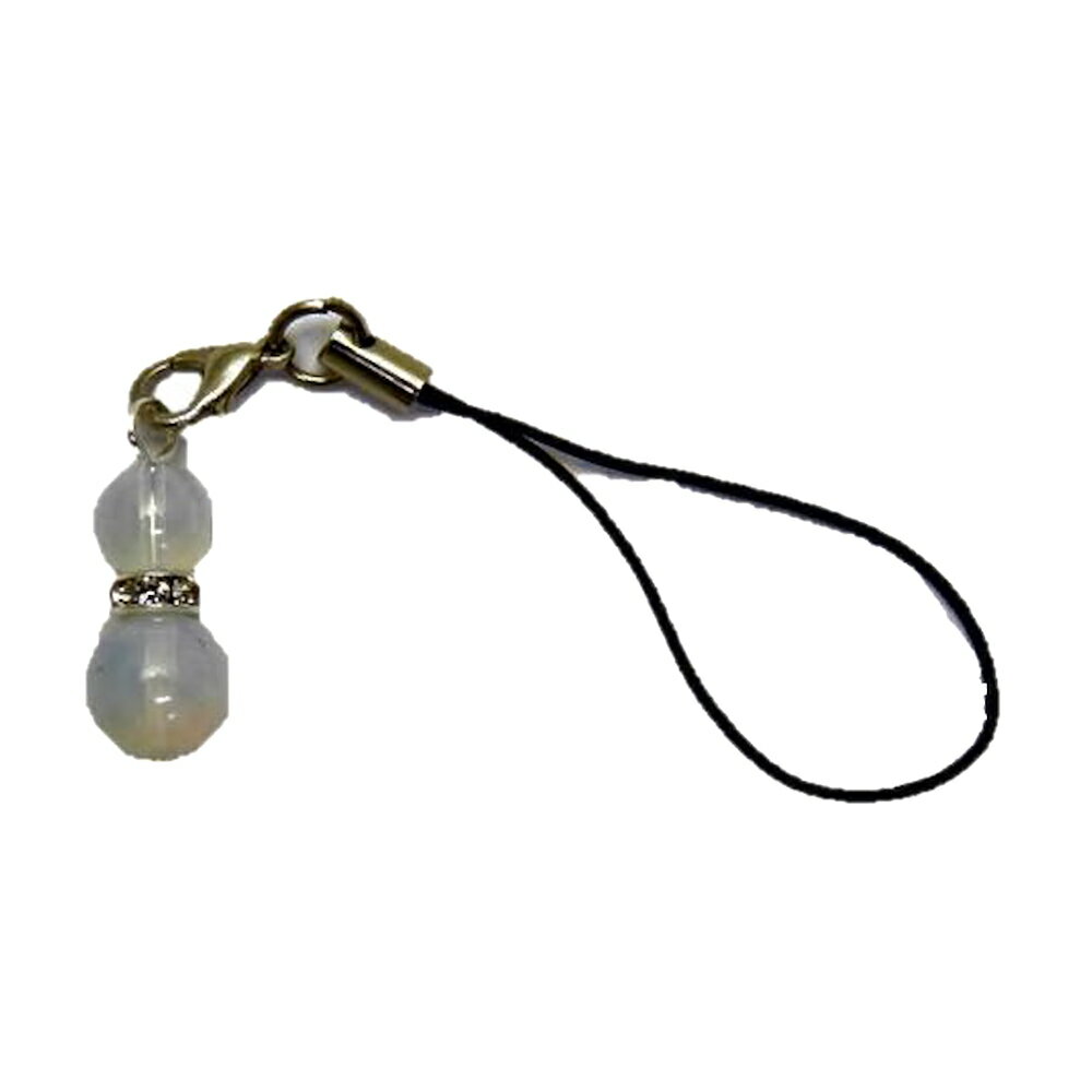 ひょうたんストラップ M オブシディアンオパール パワーストーンストラップ ひょうたん携帯ストラップ ひょうたんスマホピアス 瓢箪 ひょうたんイヤホンジャック ...