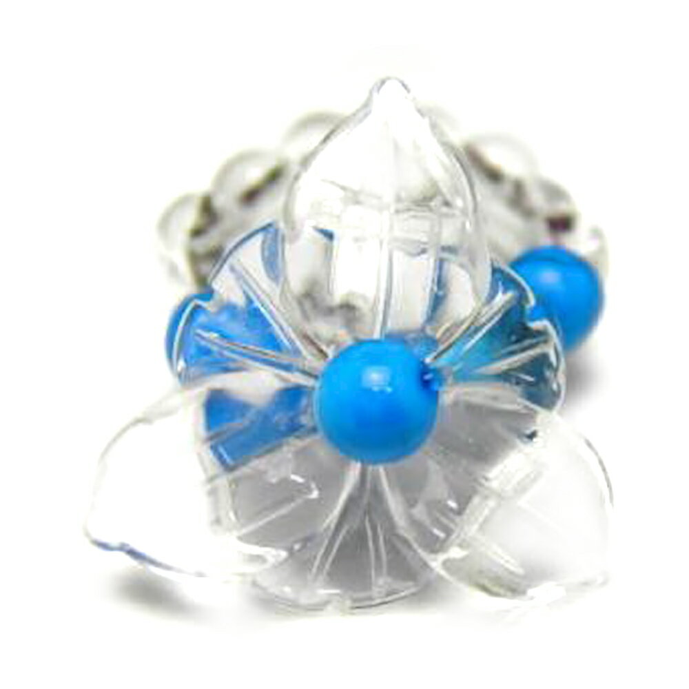 【AR0004シリーズ】ハイビスカス リング・指輪 水晶 (ビーズタイプ) 天然石 パワーストーン プチギフト 転勤 退職 お礼 母の日 敬老の日 クリスマス ...