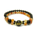 天然石 戦国武将 豊臣秀吉 オニキス 赤天眼 二連ブレスレット 送料無料 天然石 風水 パワーストーン / インペリアルオーラ おしゃれ かわいい オシャレ 可...