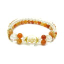 天然石 戦国武将 豊臣秀吉 水晶 赤天眼 二連ブレスレット 送料無料 天然石 風水 パワーストーン / インペリアルオーラ おしゃれ かわいい オシャレ 可愛い...