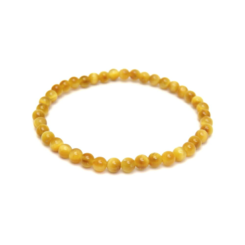 ゴールデンタイガーアイ(3A)4mm 一連ブレスレット 天然石 パワーストーン / インペリアルオーラ おしゃれ かわいい オシャレ 可愛い プレゼント ギフト...