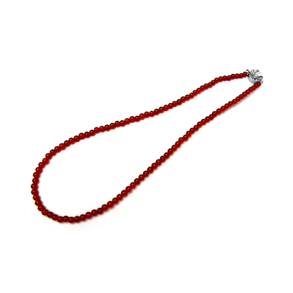 ネックレス レッドメノウ 4mm 差込タイプクラスプ 天然石 パワーストーン / インペリアルオーラ おしゃれ かわいい オシャレ 可愛い プレゼント ギフト ...