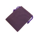 ポーチ 小サイズ 紫 高級感たっぷりのスエードタッチ巾着袋（長方形型） 1枚売り アクセサリーや小物入れに / 天然石、パワーストーンの専門店インペリアルオーラ おしゃれ かわいい オシャレ 可愛い プレゼント ギフト 贈り物