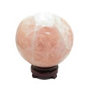 【置き石】丸玉 約128mm ローズクォーツ ブラジル産 穴なし 天然石 パワーストーン プチギフト 転勤 退職 お礼 母の日 敬老の日 クリスマス ギフト /...