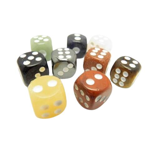 サイコロ 1個売り 天然石 パワーストーン 幸運 開運 占い お守り 風水 お揃い 色違い メンズ レディース ギフト 誕生日ブレゼント クリスマス / インペ...