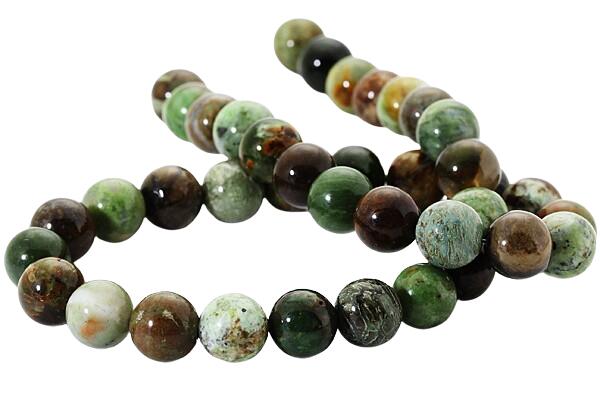 【丸ビーズ】ドラゴンアイ(グリーンオパール) 12mm 一連 天然石 パワーストーン / インペリアルオーラ おしゃれ かわいい オシャレ 可愛い プレゼント ...