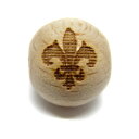 【彫刻ビーズ・彫りビーズ】【ユリの紋章】欅 ケヤキビーズ 12mm No3 セミラウンド / インペリアルオーラ おしゃれ かわいい オシャレ 可愛い プレゼン...