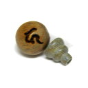 親玉・ボサ玉セット 12mm 檀香樹 カ・地蔵菩薩 梵字 数珠 (念珠)彫刻ビーズ・彫りビーズ / 天然石、パワーストーンの専門店インペリアルオーラ おしゃれ ...