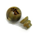 親玉・ボサ玉セット 10mm 檀香樹 バン 大日如来 梵字 数珠 (念珠)彫刻ビーズ・彫りビーズ / 天然石、パワーストーンの専門店インペリアルオーラ おしゃれ...
