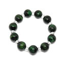 16mm グリーンタイガーアイ AAA コンビブレスレット 天然石 パワーストーン / インペリアルオーラ おしゃれ かわいい オシャレ 可愛い プレゼント ギ...