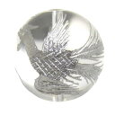 水晶16mm 銀彫り 鳳凰 【彫刻 一粒売りビーズ】 天然石 パワーストーン / インペリアルオーラ おしゃれ かわいい オシャレ 可愛い プレゼント ギフト ...
