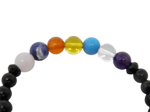チャクラブレスレット オニキス 数珠 ブレスレット レディース＆メンズ 天然石 パワーストーン / インペリアルオーラ おしゃれ かわいい オシャレ 可愛い プレゼント ギフト 贈り物