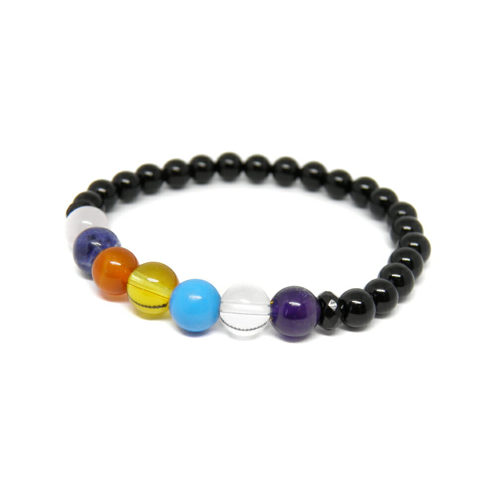 チャクラブレスレット オニキス 数珠 ブレスレット レディース＆メンズ 天然石 パワーストーン / インペリアルオーラ おしゃれ かわいい オシャレ 可愛い プレゼント ギフト 贈り物