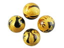 四神獣彫刻ビーズ タイガーアイ金彫り 12mm 青龍・朱雀・白虎・玄武 【彫刻 一粒売りビーズ】 天然石 パワーストーン / インペリアルオーラ おしゃれ かわいい オシャレ 可愛い プレゼント ギフト 贈り物