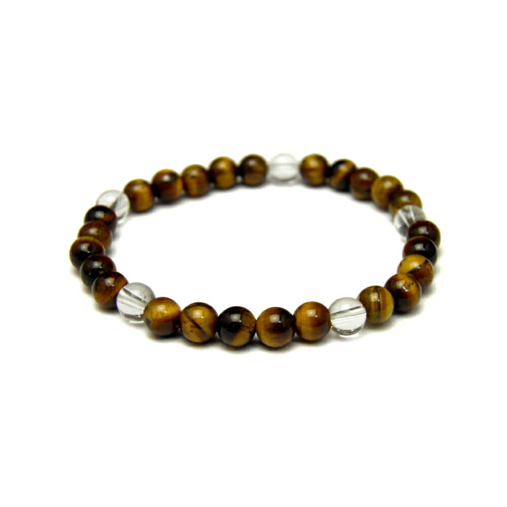 【6mm_Simple_5´sブレスレット】タイガーアイ ブレスレット 天然石 パワーストーン / インペリアルオーラ おしゃれ かわいい オシャレ 可愛い プ...
