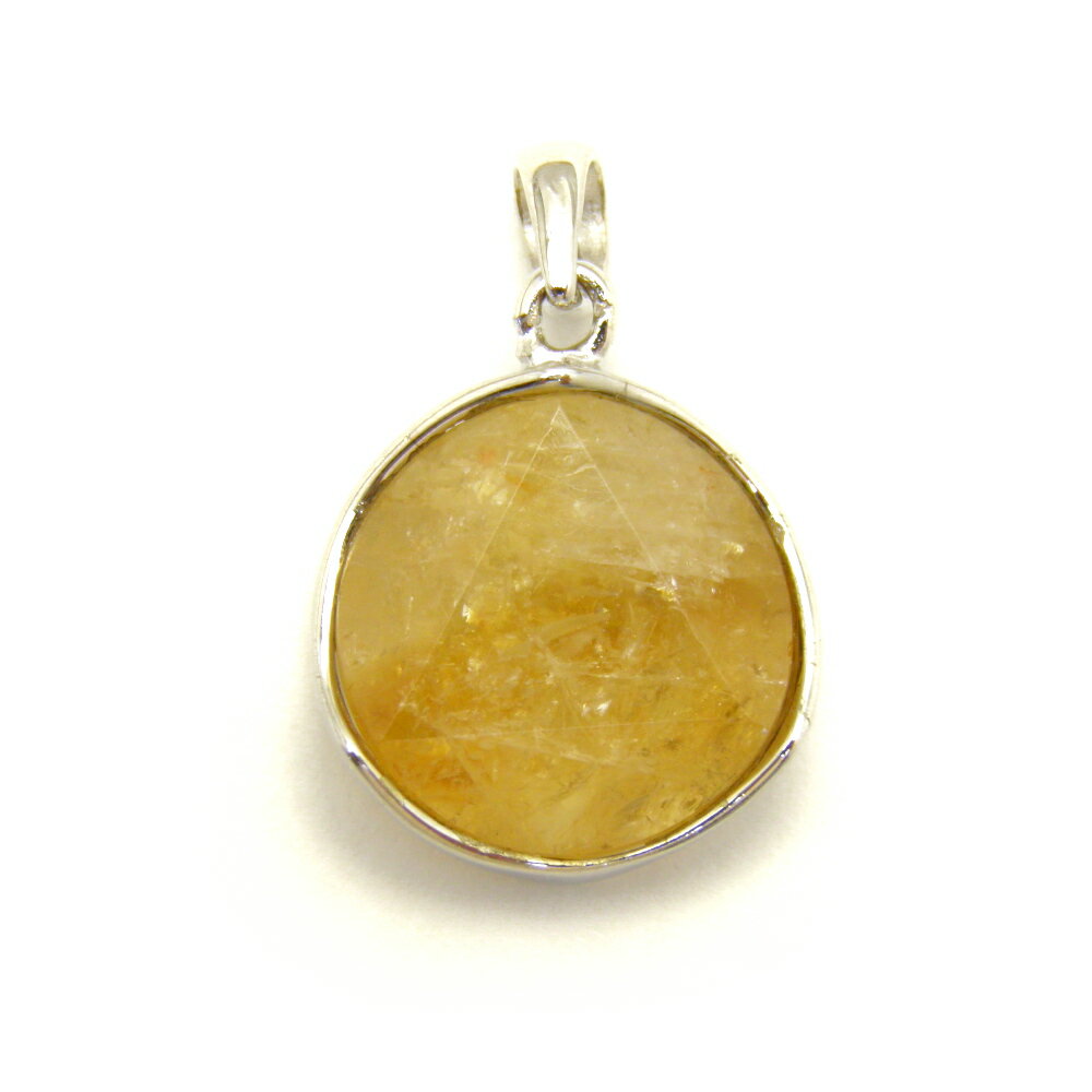 パワーストーン シルバーヘキサゴンペンダントトップ 15mm シトリンクォーツ プチギフト 転勤 退職 お礼 母の日 敬老の日 ギフト / インペリアルオーラ ...