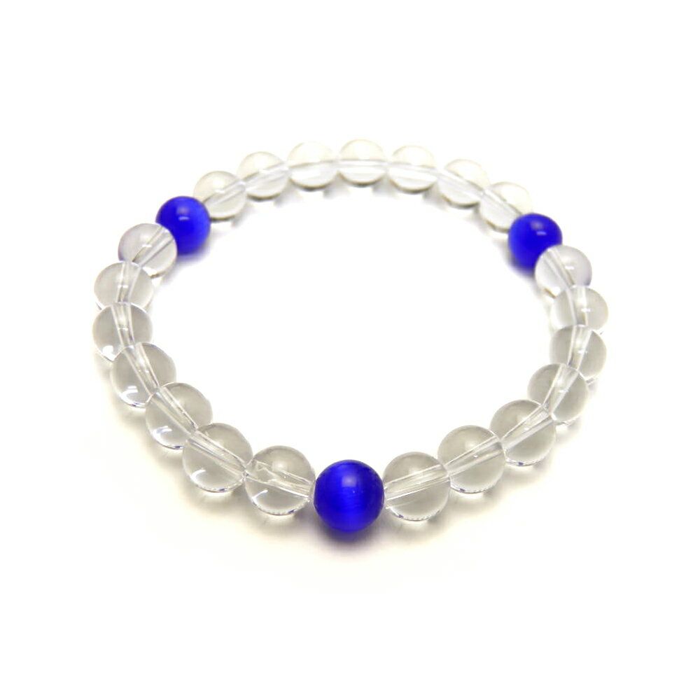 8mm 水晶 キャッツアイ ブレスレット パワーストーン プチギフト 転勤 退職 お礼 母の日 敬老の日 クリスマス ギフト / インペリアルオーラ おしゃれ ...