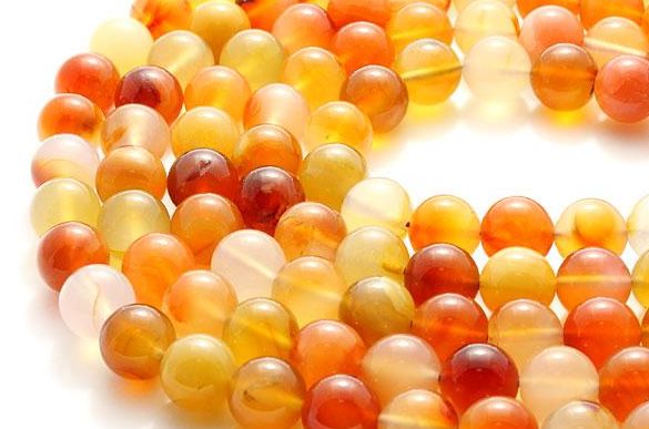 カーネリアン 12mm 一連 天然石 パワーストーン / インペリアルオーラ おしゃれ かわいい オシャレ 可愛い プレゼント ギフト 贈り物