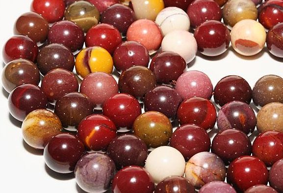 モッカイト 8mm マルチカラー 一連 天然石 パワーストーン / インペリアルオーラ おしゃれ かわいい オシャレ 可愛い プレゼント ギフト 贈り物