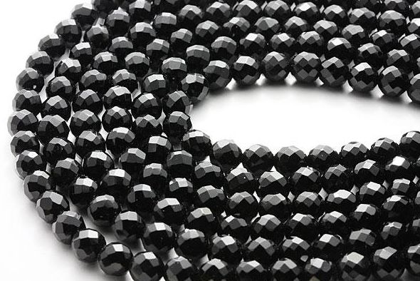 オニキス 64面カット 6mm 一連 天然石 パワーストーン / インペリアルオーラ おしゃれ かわいい オシャレ 可愛い プレゼント ギフト 贈り物