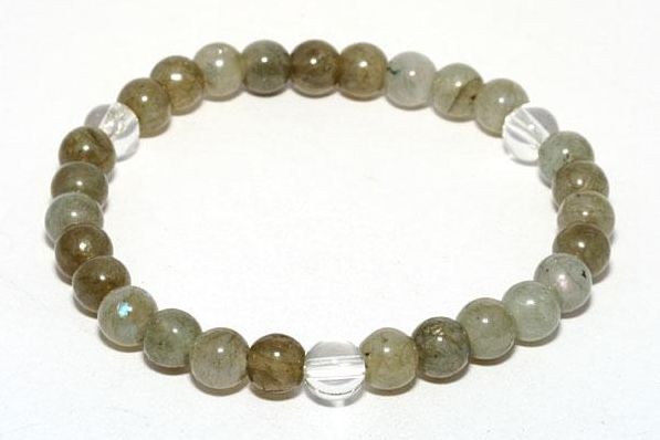 【6mmシンプル3´sブレスレット】 ラブラドライト 天然石 パワーストーン / インペリアルオーラ おしゃれ かわいい オシャレ 可愛い プレゼント ギフト ...
