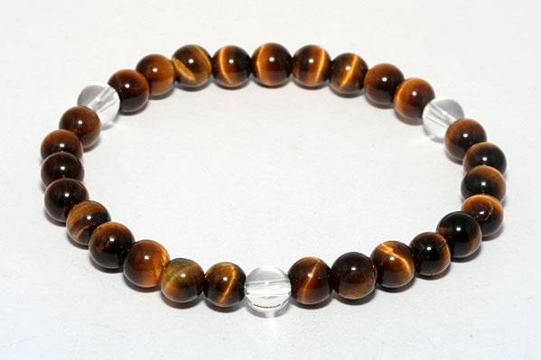 【6mmシンプル3´sブレスレット】 タイガーアイ 数珠 天然石 パワーストーン / インペリアルオーラ おしゃれ かわいい オシャレ 可愛い プレゼント ギフ...