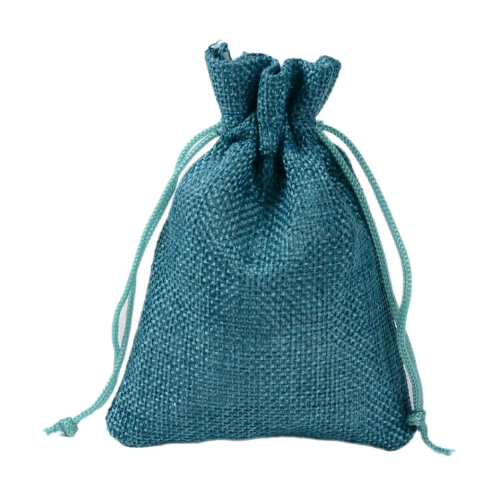 巾着袋 ラッピング袋 濃い緑 Sサイズ 長方形 ポーチ 1枚売り / 天然石、パワーストーンの専門店インペリアルオーラ おしゃれ かわいい オシャレ 可愛い プ...