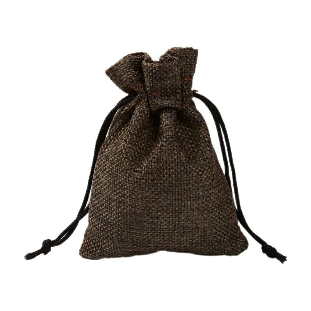 巾着袋 ラッピング袋 ダークブラウン Sサイズ 長方形 ポーチ 1枚売り / 天然石、パワーストーンの専門店インペリアルオーラ おしゃれ かわいい オシャレ 可...
