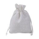 巾着袋 ラッピング袋 白 Sサイズ 長方形 ポーチ 1枚売り / 天然石、パワーストーンの専門店インペリアルオーラ おしゃれ かわいい オシャレ 可愛い プレゼ...