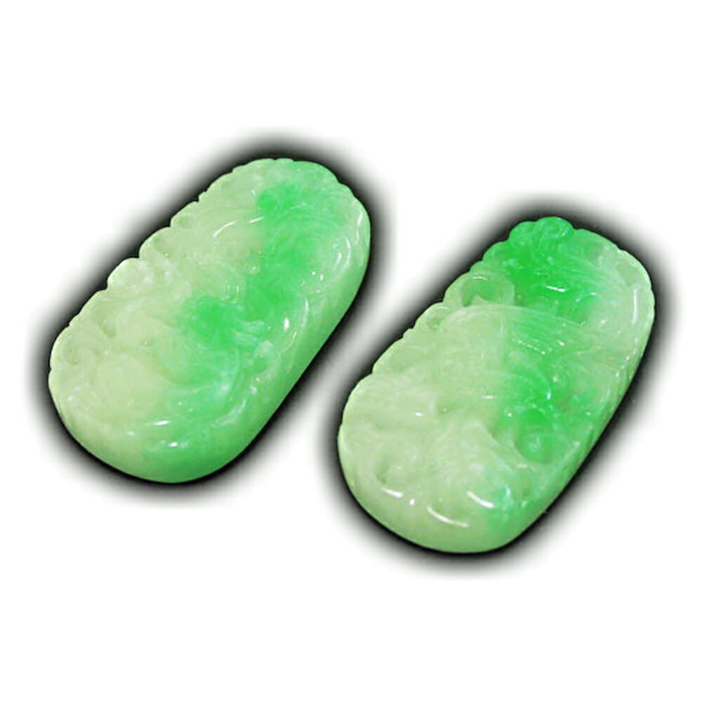 染めビルマ翡翠 ペンダントトップ 龍・鳳凰セット パワーストーン プチギフト 転勤 退職 お礼 母の日 敬老の日 ギフト / インペリアルオーラ おしゃれ かわ...