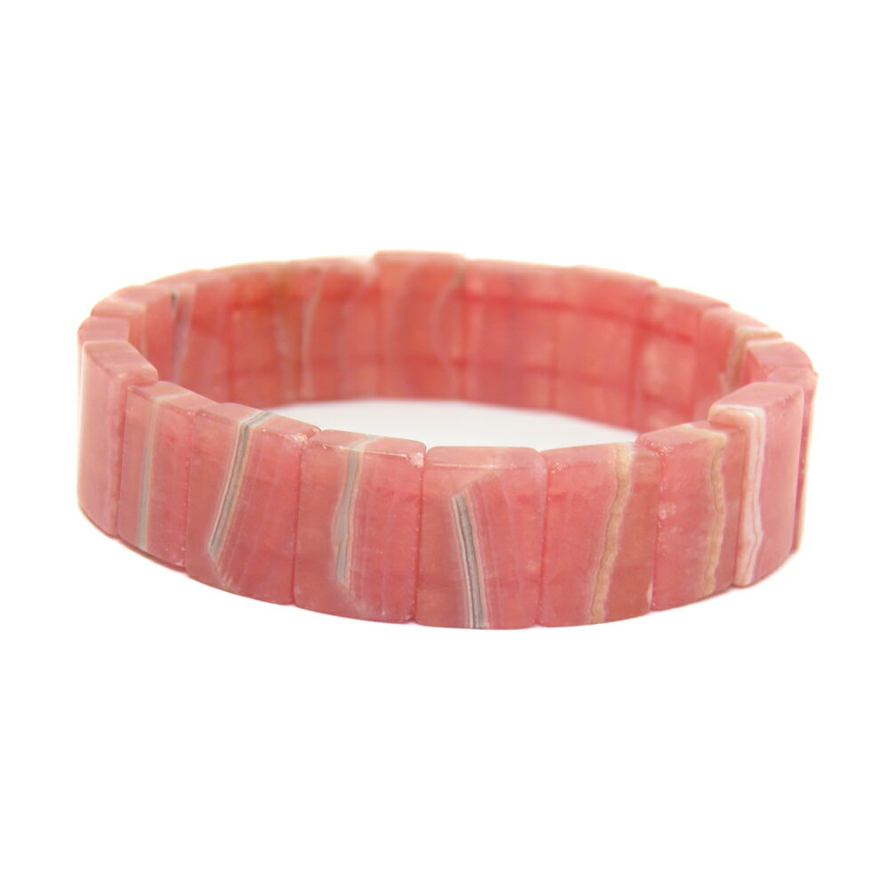 現品 インカローズ ロードクロサイト 10x14mm no2 バングル 天然石ブレスレット 愛と情熱を呼び覚ます石 送料無料 天然石 パワーストーン / インペ...