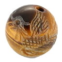 タイガーアイ 10mm 素彫り 鳳凰 【彫刻 一粒売りビーズ】 / 天然石、パワーストーンの専門店インペリアルオーラ おしゃれ かわいい オシャレ 可愛い プレ...