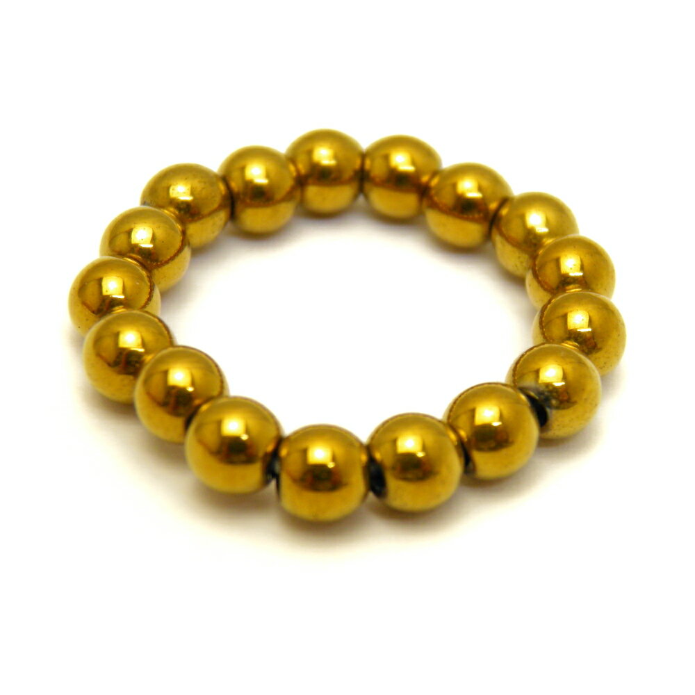 ヘマタイト 4mm リング 金(指輪)11-14号 パワーストーン 天然石 バラ売り プチギフト 転勤 退職 お礼 母の日 ギフト / インペリアルオーラ おし...