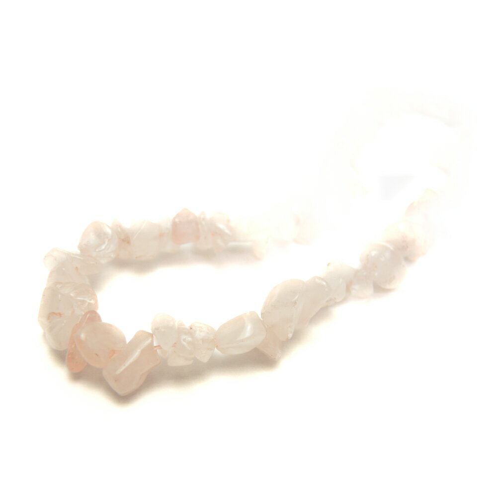 【さざれビーズ】 ローズクォーツ (小粒) 80-90cm 一連 天然石 パワーストーン / インペリアルオーラ おしゃれ かわいい オシャレ 可愛い プレゼン...