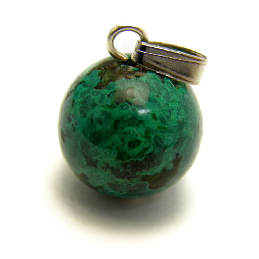 クリソコラ 丸玉ペンダントトップ 12mm 1個売り 天然石 パワーストーン / インペリアルオーラ おしゃれ かわいい オシャレ 可愛い プレゼント ギフト ...