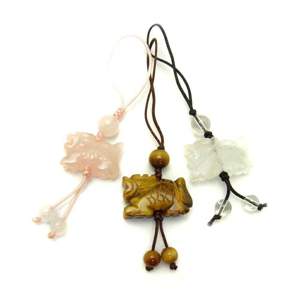 龍ストラップ 水晶 ローズクォーツ タイガーアイ 天然石 パワーストーン プチギフト 転勤 退職 お礼 母の日 ギフト / インペリアルオーラ おしゃれ かわい...