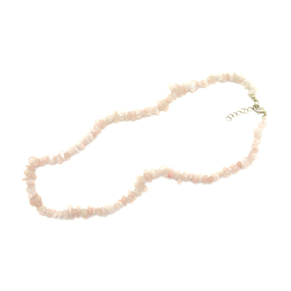 天然石 さざれ ネックレス ローズクォーツ 天然石 パワーストーン お試し ポイント消化 プチギフト 転勤 退職 お礼 母の日 父の日 敬老の日 クリスマス ギ...