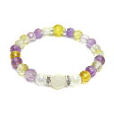 パワーストーンのホワイトオニキス アメトリン 薔薇モチーフブレスレット レディース 天然石の数珠(腕輪念珠) 薔薇のブレスレット プチギフト 転勤 退職 お礼 ...