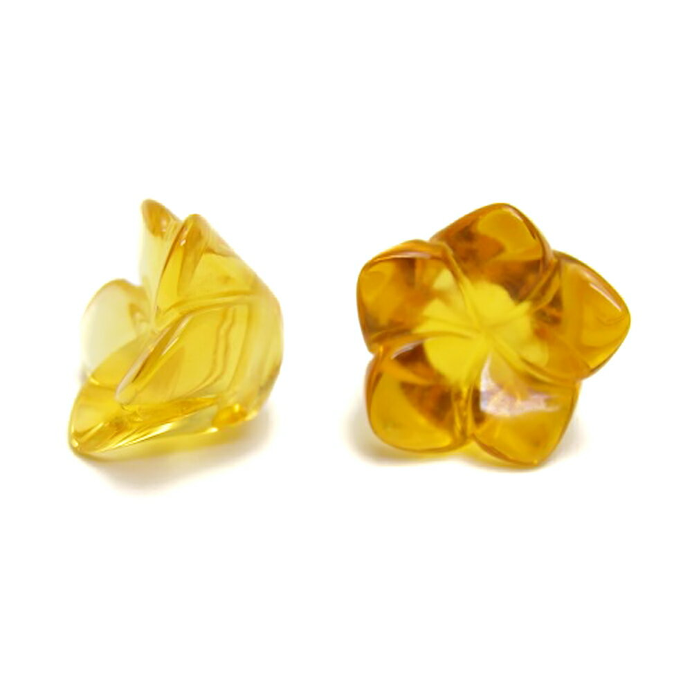 【モチーフビーズ】桔梗 14mm シトリン 1粒売り 風水 パワーストーン / インペリアルオーラ おしゃれ かわいい オシャレ 可愛い プレゼント ギフト 贈り物