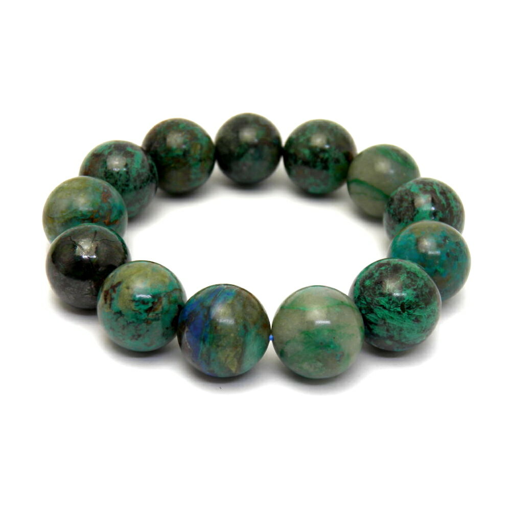 現品 クリソコラ 18mm ブレスレット 天然石 パワーストーン / インペリアルオーラ おしゃれ かわいい オシャレ 可愛い プレゼント ギフト 贈り物