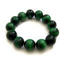 【ENDLESS_16mmブレスレット】 グリーンタイガーアイ 16mm 大粒ブレスレット 送料無料 / 天然石、パワーストーンの専門店インペリアルオーラ おし...