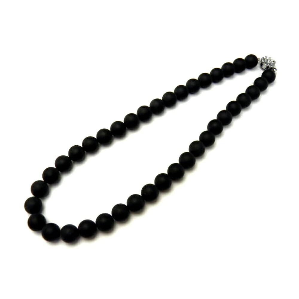 母の日ギフト フロストオニキスネックレス 10mm玉仕様 40cm 天然石 パワーストーン / インペリアルオーラ おしゃれ かわいい オシャレ 可愛い プレゼ...